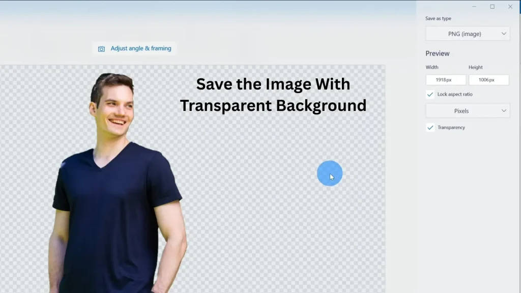 Save the Image With Transparent Background